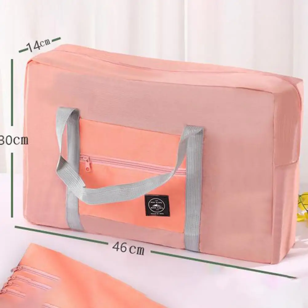 46x30 سنتيمتر طوي السفر حقيبة القماش الخشن حمل حمل حقيبة الأمتعة سعة كبيرة مقاوم للماء حقيبة التخزين المحمولة مع سستة 2026