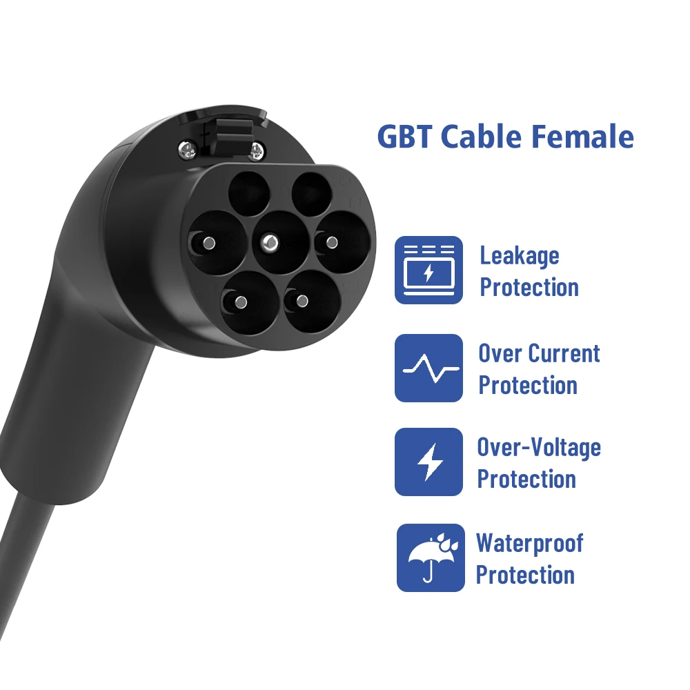 LONLINK 7KW 11KW 22KW GBT EV Charging Cable Male GB/T To Open Wire For Electric Vehicle Charger Station