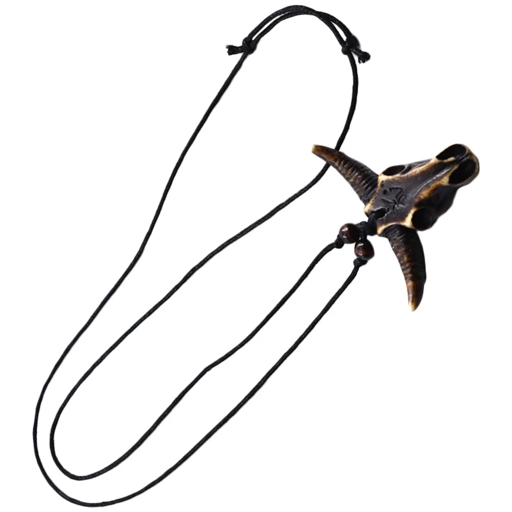 

Resin Ox Necklace Bohemian Style Animal Pendant Party Jewelry For Women Ethnic Statement Decoration Necklace