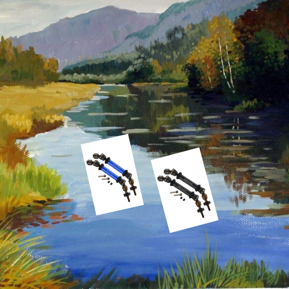 

GPM Steel+Aluminium Front CVD Drive Shaft With Wheel Hex For TRAXXAS 1/10 Slash Stampede 4X4 Vxl-6708