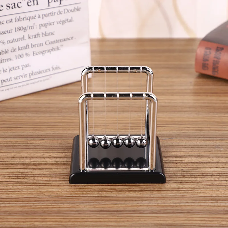 Newtons Cradle Balance Balls Science Pendulum Science Physics Gadget Desktop Fidget Toys For ADHD And Anxiety Adults Children