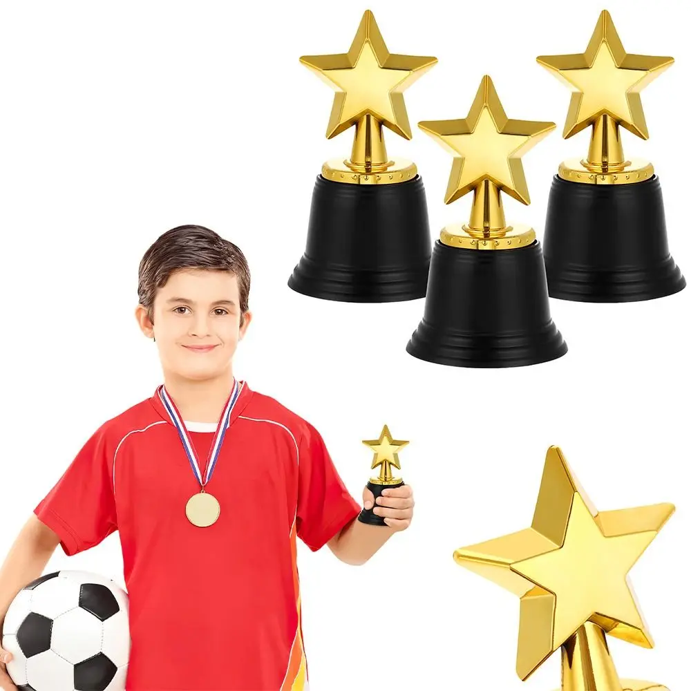 Star Trophy Awards Plastic Model Kids Small Prize Cup School Rewarding Supply Competition Soccer Craft Souvenirs