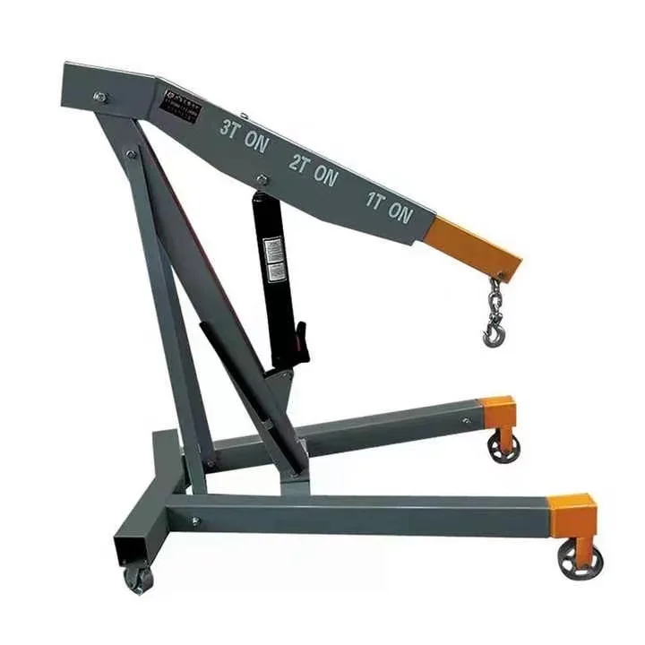 2T Portable Hydraulic Engine Crane, Ideal for Garage and DIY Engine Maintenance