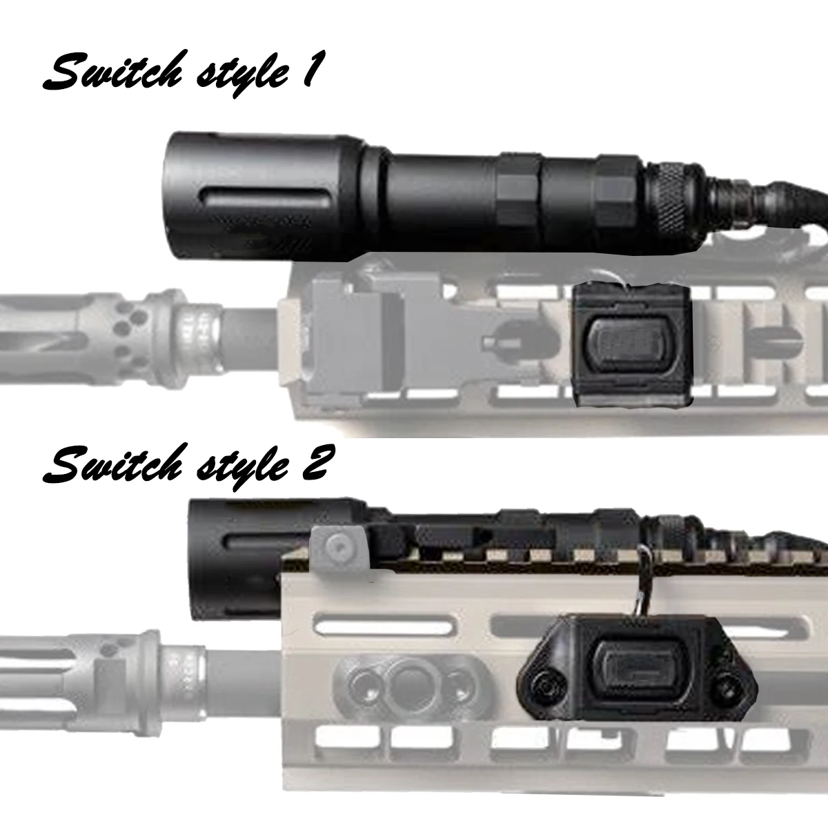 Lampe tactique MOD Scout Light haute luminosité avec interrupteur à distance, projecteur UNITY à fixation rapide, lampe torche Airsoft