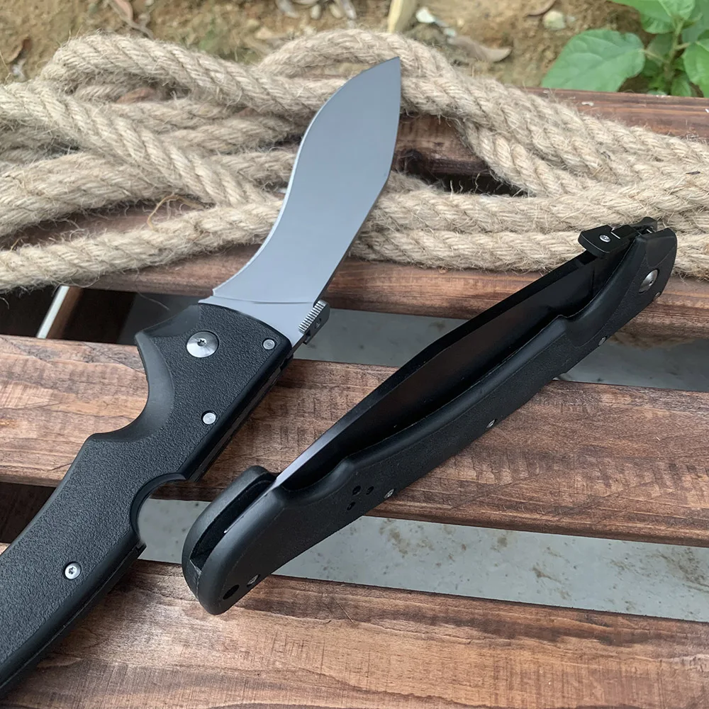 Large 14.1\'\' Cold Military Hunting Knives AUS-10A Steel Professional Survival Combat Outdoor Folding Knife Self Defense EDC Tool