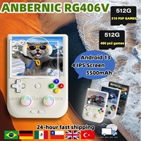 ANBERNIC RG 406V RG406V Retro Handheld Game Console Video Game Consoles Android13 4 IPS Unisoc T820 5500mAh 512G PSP PS2 Gifts