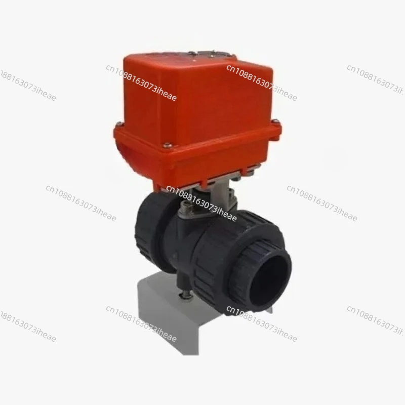 Double ball valve with switch electric actuator suitable for all industrial and construction fields