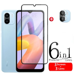 6-in-1 For Redmi A2 Plus Glass For Xiaomi Redmi A2 Plus Tempered Glass 9H Full Screen Protector For Redmi A 2 A2 Plus Lens Glass