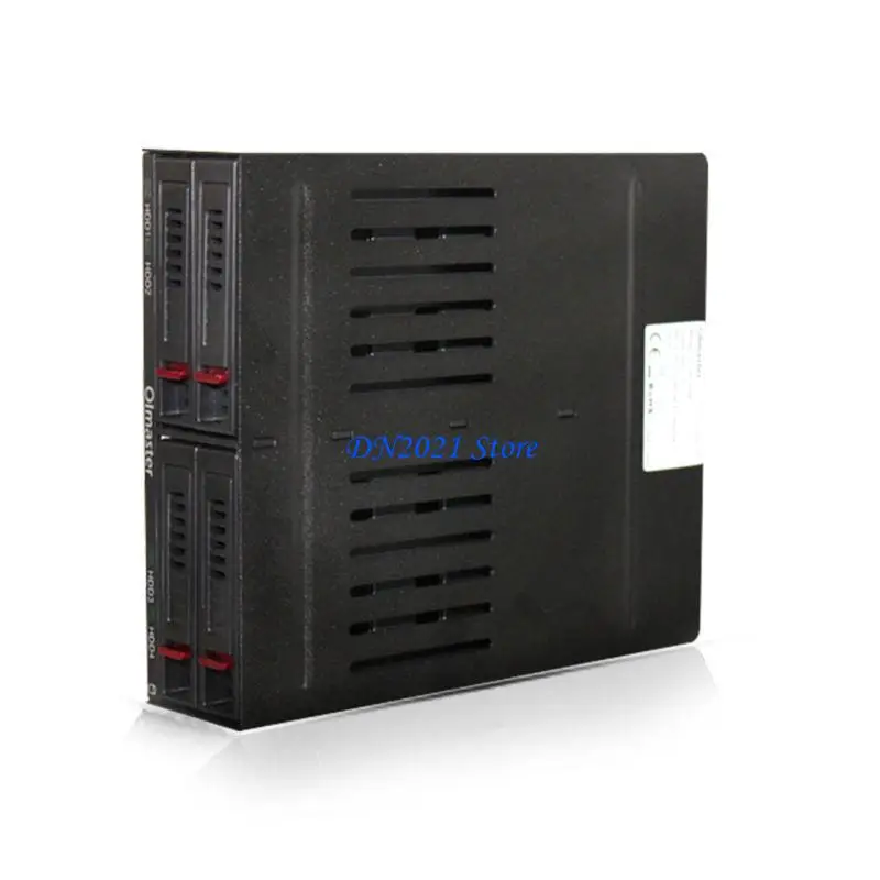 F3KE HDD Case for 4x2.5In Slots HDD SSD Enclosure Cover with LED Capacity Expansion