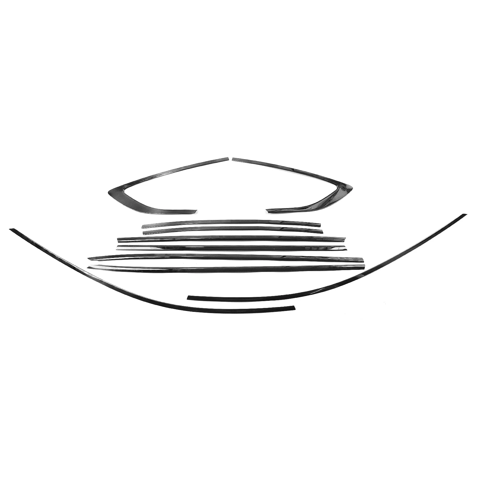 

10 шт. Наружные декоративные накладки на окна и двери ​ Наклейка-накладка для Audi A5 S5 2018-2024 4-дверный