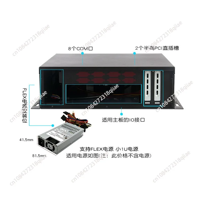 Portable wall-mounted desktop HTPC soft routing mini mini computer host