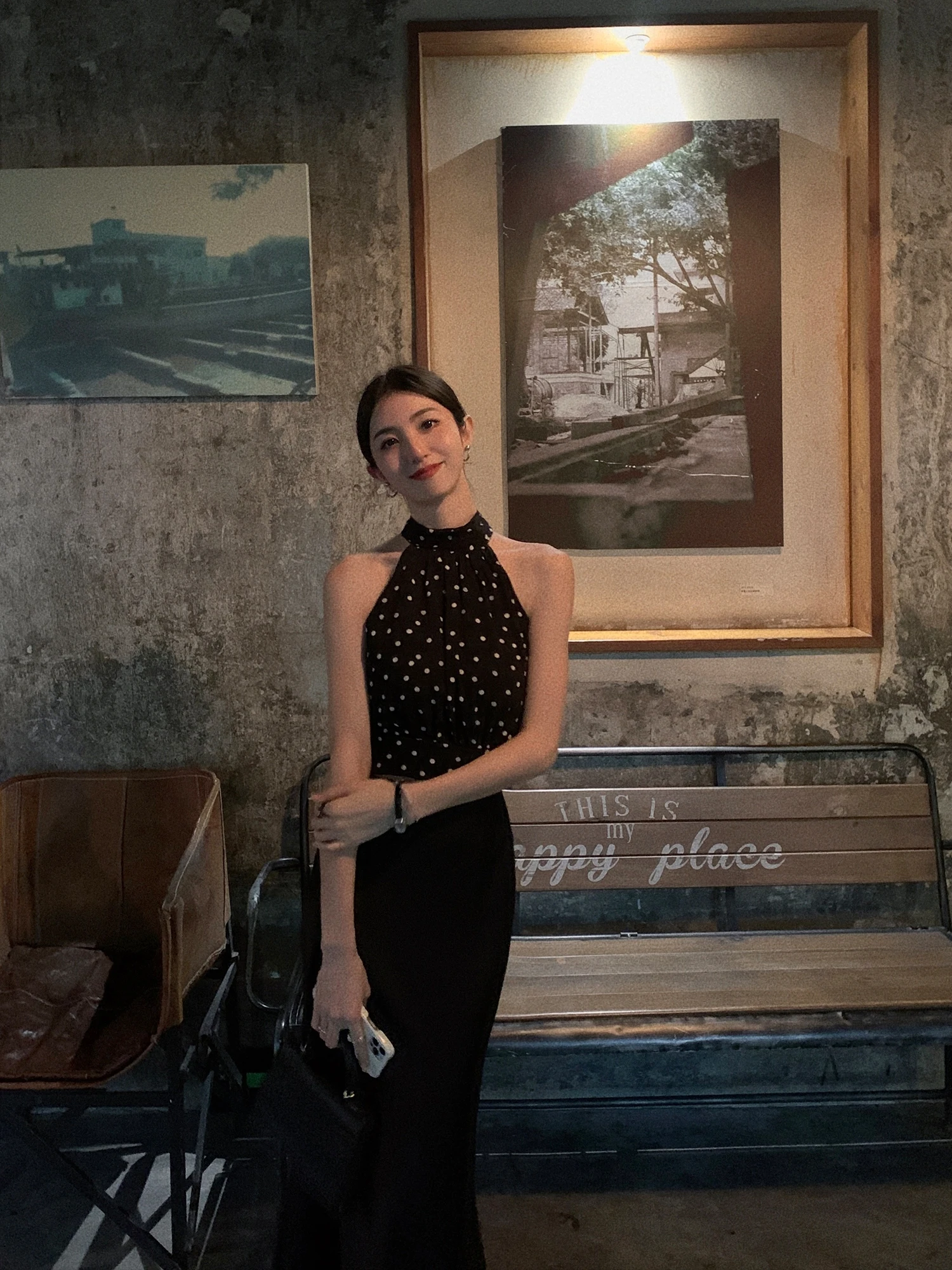 

Mulvan Summer Polka Dot ort Svel Women's irt Hanging Ne Strapl White Floral Print Chiffon Top Ele Sle