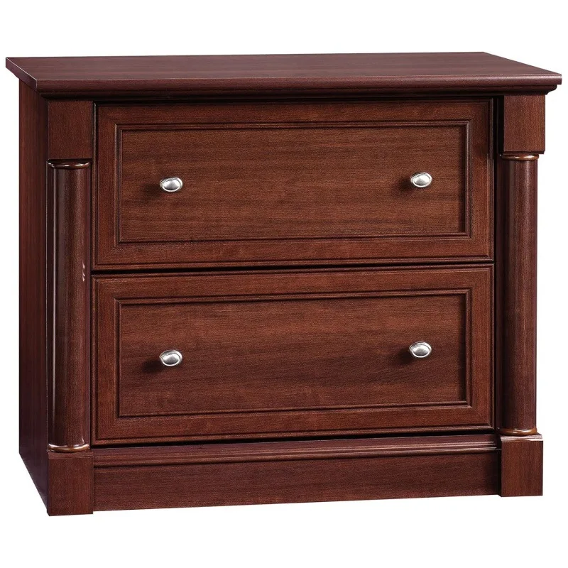 

2 drawer file cabinet for home office with wheel lock, cherry horizontal file cabinet