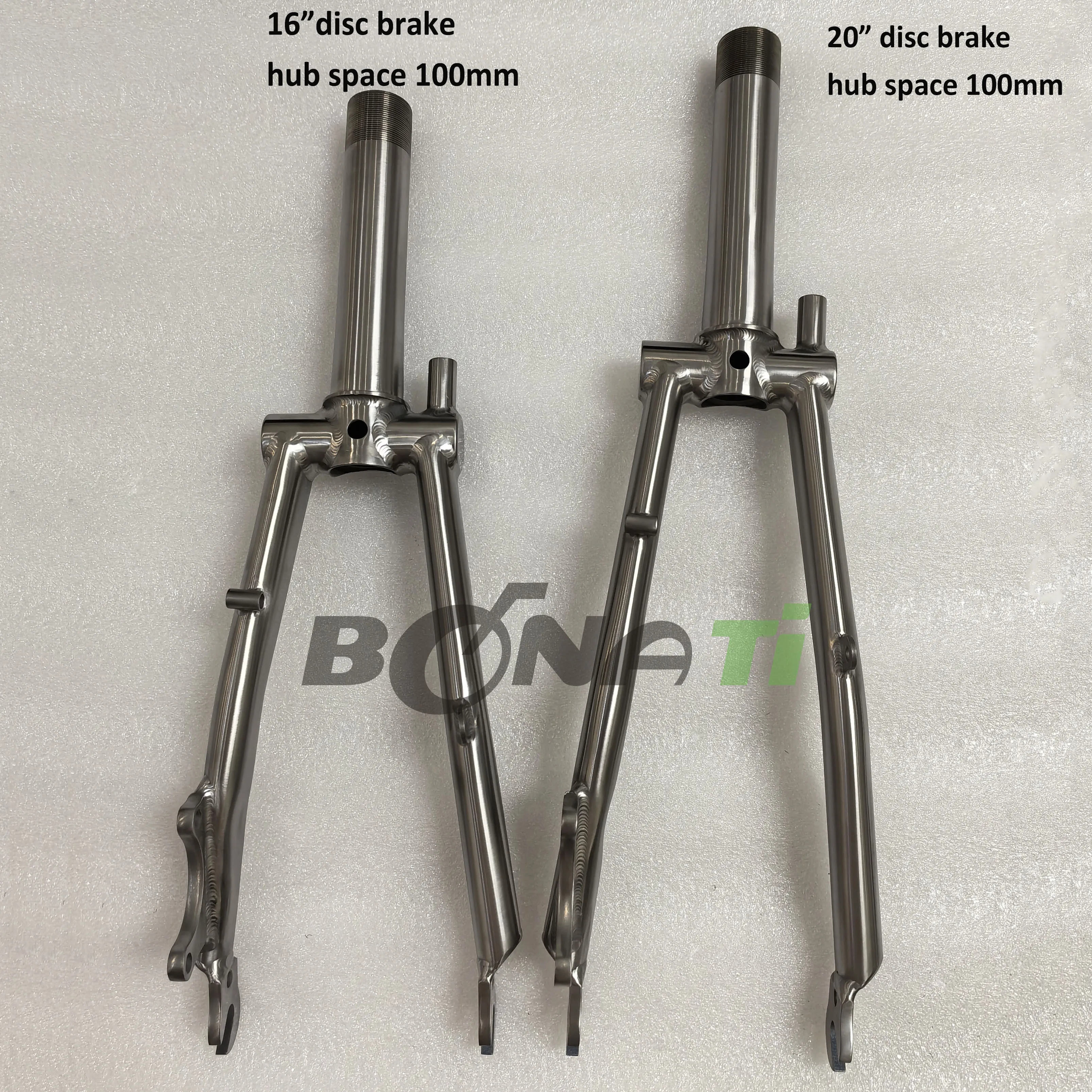 Brompton Folding Bike Front Fork, Rear Triangle Disc Brake, Titanium