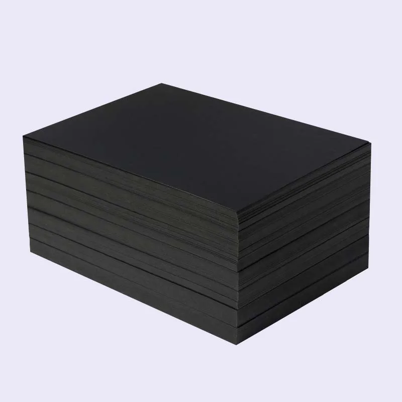 80-450gsm A3 A4 A5 Black Paperboard Craft Paper Thick Cardboard  DIY Box Gift Packing Card Making 