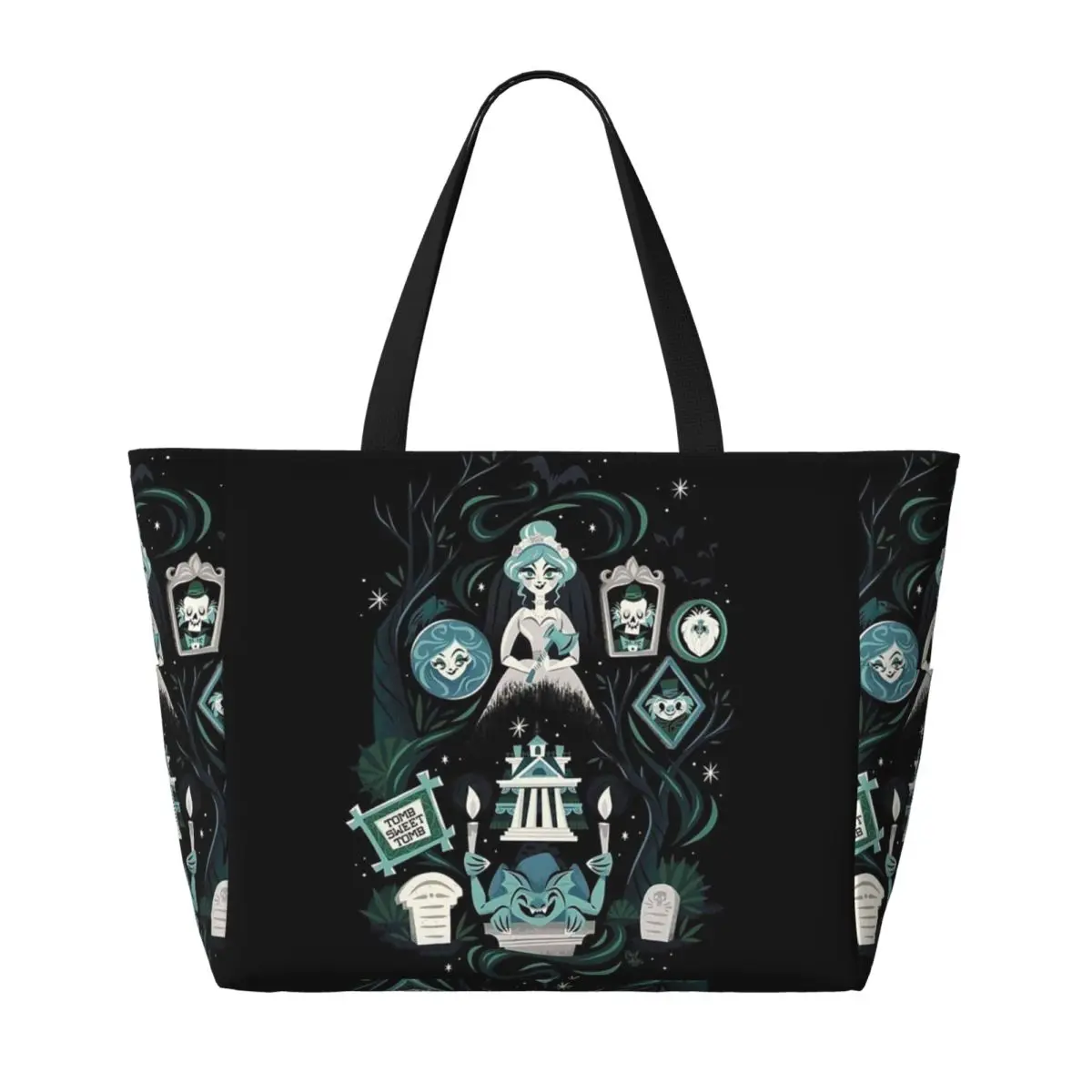 Haunted Mansion Stretching Beach Tote Bag Sport Gym Yoga Duffle Large Tote Bag Women Travel Bag Fitness bag