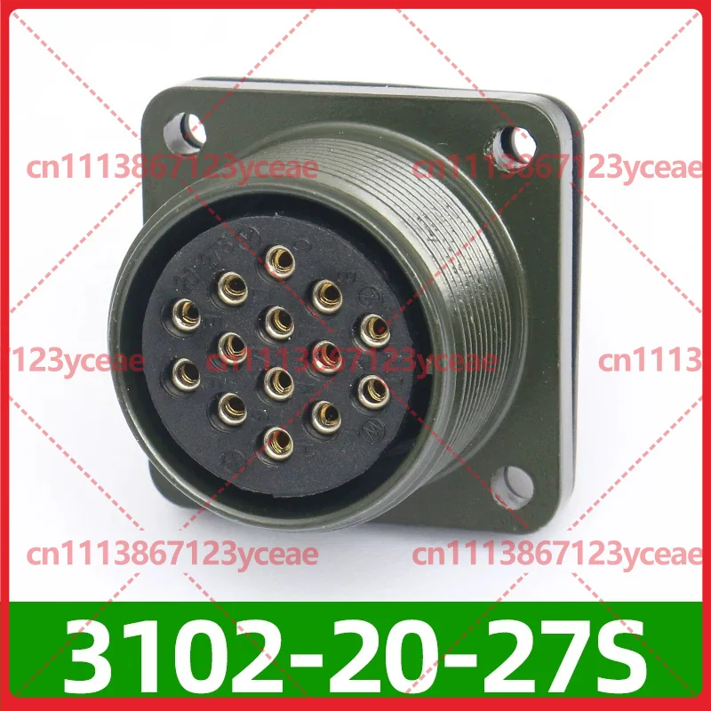 For Industrial Equipment, 5015 Waterproof Circular Aviation Connector 14 Pin, MS3106A20-27S MS3102A20-27P Plug Socket