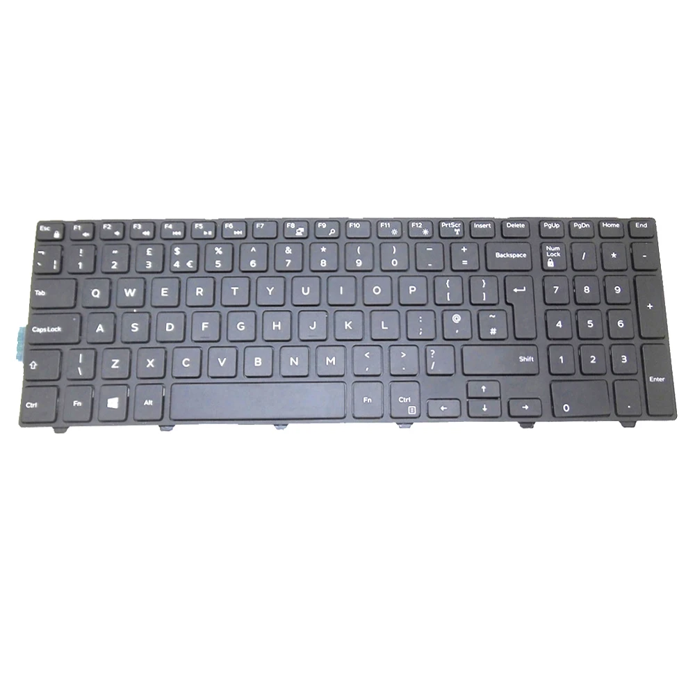 Teclado del Reino Unido para DELL 3541, 3542, 3543, 3550, 3551, 3552, 3555, 3558, 3559, 3560, 3565, 3567, 3568, 3570, 3573, 3576, 5542, 5543, 5548, 5551