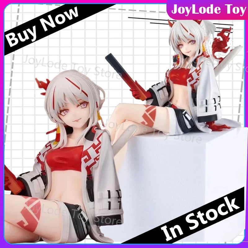 

In Stock Original FuRyu Nian Arknights Anime Figures Energy Connection Sitting Posture Figure Decor Collection Model Toys Gifts