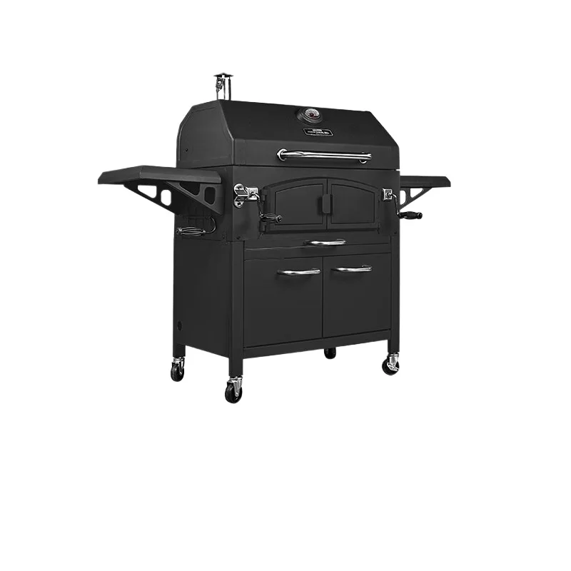 

American-style villa courtyard grill, household outdoor charcoal , roast leg of lamb , removable