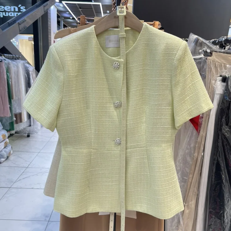 

SuperAen, женские топы большого размера с короткими рукавами, новинка лета 2025, на шнуровке, утягивающие талии, корейский стиль, складные топы, рубашки