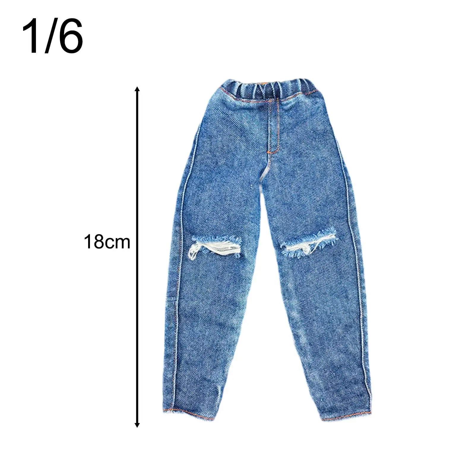 Figuras de acción de Jeans de 30cm, modelo elegante, accesorios de Cosplay en miniatura, decoración de muñecas, ropa de muñecas, pantalones de figura masculina de 12 pulgadas, 1:6