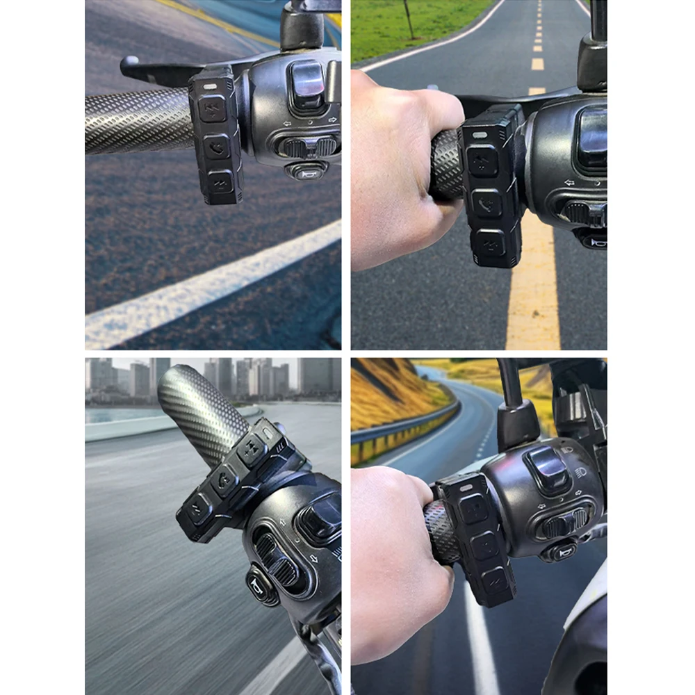 Motorrad-Lenkerfernbedienung, Medien-Bluetooth-Fernbedienung, Musik-Player für Helm-Headset, Smartphone-Kit – Detail 8