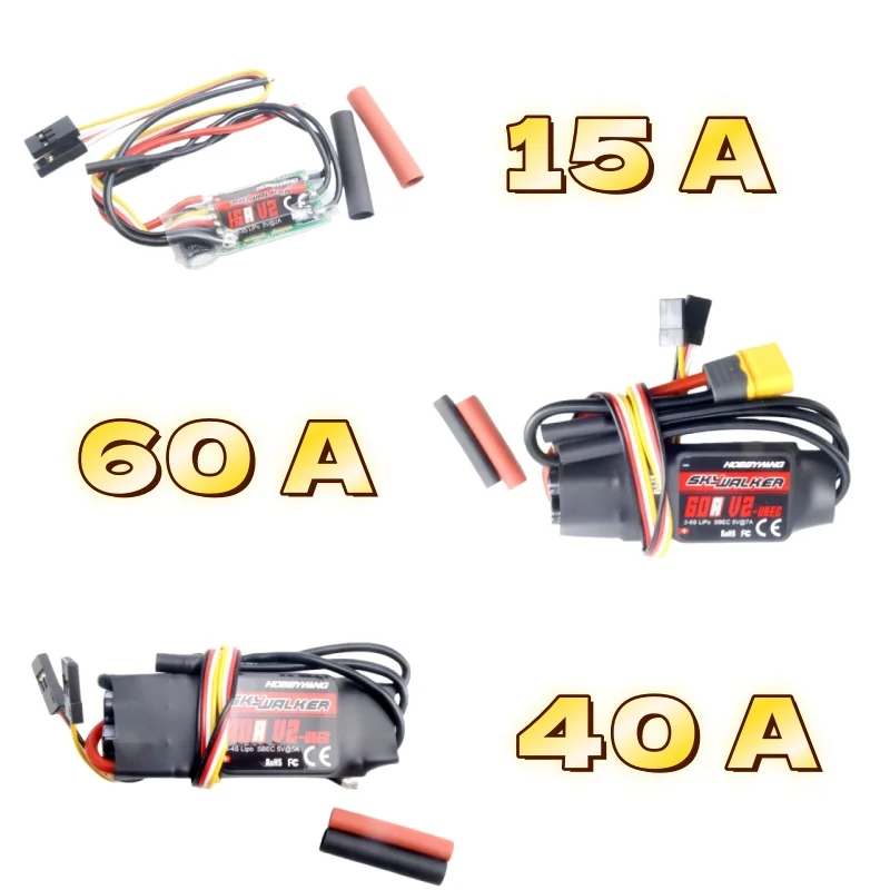 Hobbywing 15A 40A 60A V2 ESC mit UBEC für RC-Flugzeuge und Helikopter
