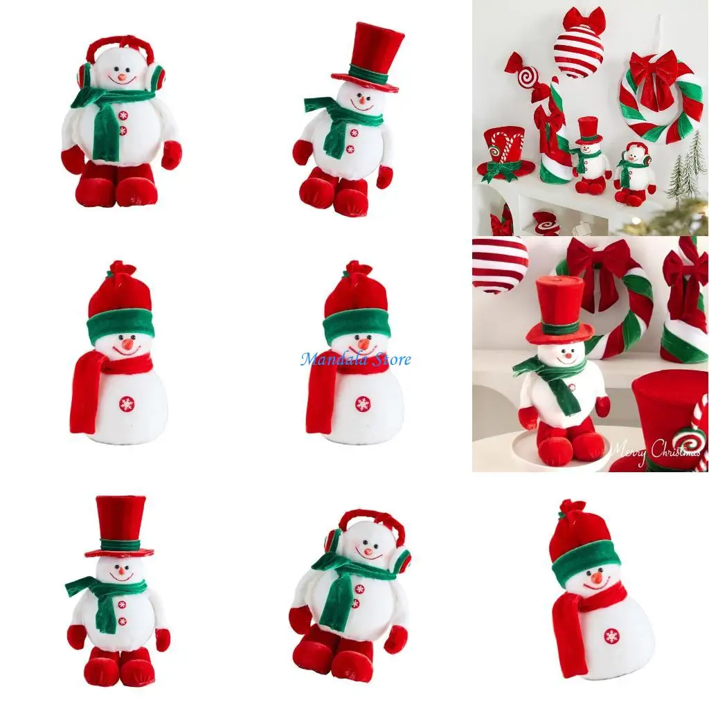 

U2JC （1 Pack）Christmas Snowman Foam Art Portable Storage Solution Seasonal Decoration