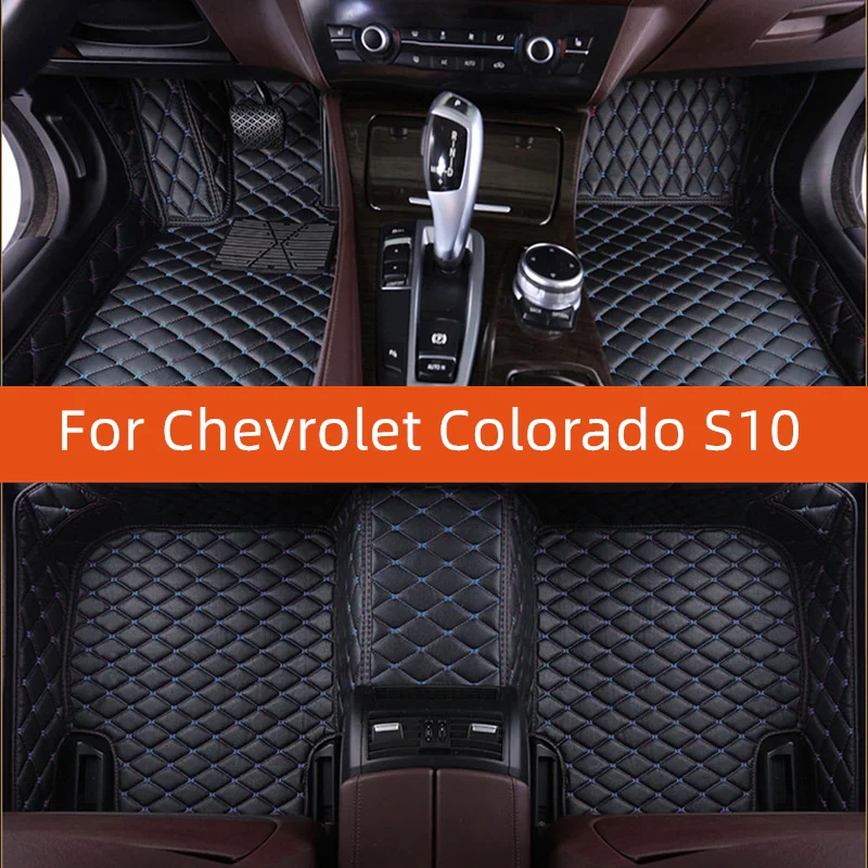 

Custom Leather Car Floor Mat For Chevrolet Colorado S10 2015 2016 2017 2018 2019 2020 2021 2022 Car Mat Interior Accessories