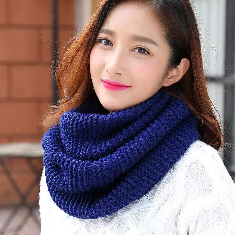 Knitted Scarf Neckerchief Cover Neck Season Women's Korean-Style Student Winter Pullover New Protection Warm All-Matching