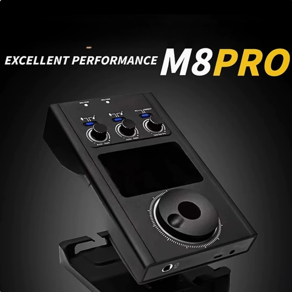External sound card M8 sound card upgraded version usb professional sound card computer mobile phone Karaoke