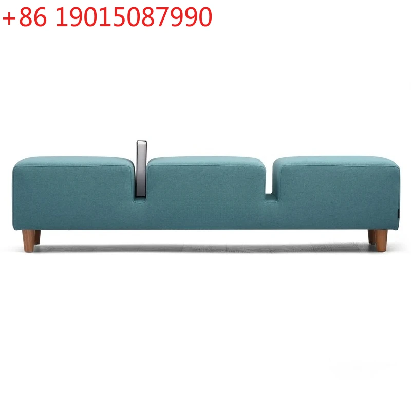 

LH fabric sofa bench public space leisure library low stool