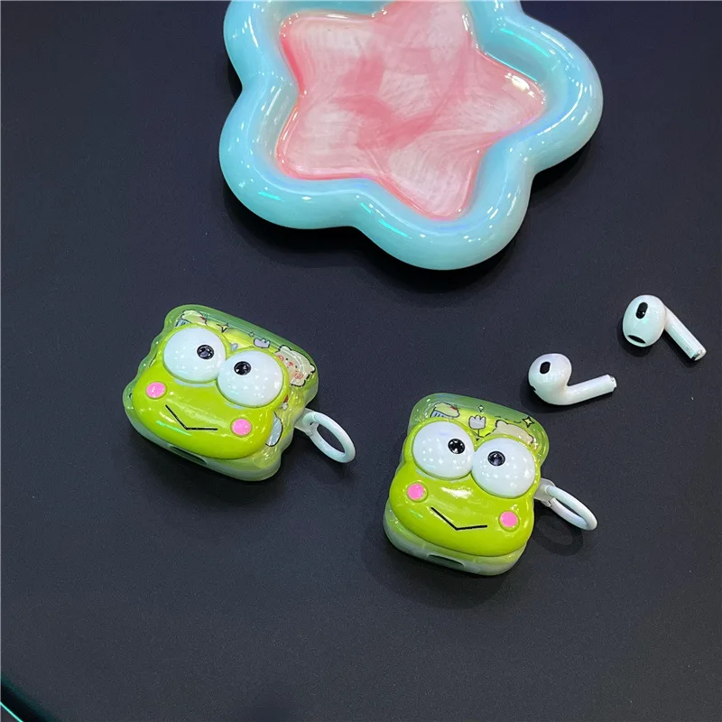 3D Cute Cartoon Little Frog Case for AirPods Pro2 Airpod Pro 1 2 3 Bluetooth Earbuds Charging Box Protective Earphone Case Cover