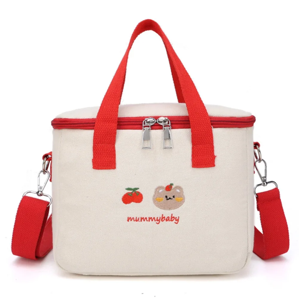 

Cartoon Mummy Bag Bear Korean Style Baby Diaper Organizer Picnic Dinner Container Baby Feeding Bottle Cooler Bag