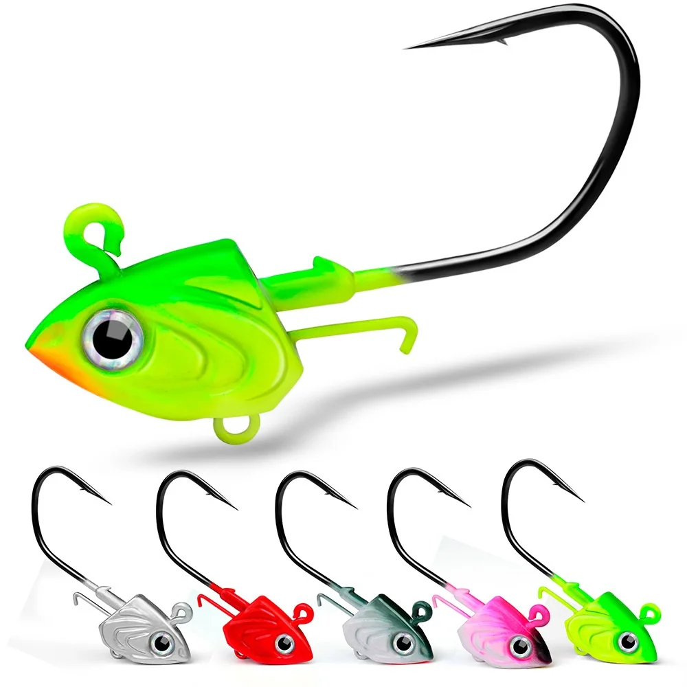 

Fish lead 3D eyes hook belt hook lure lead hook soft fish counter weight anti-hanging bottom pesca