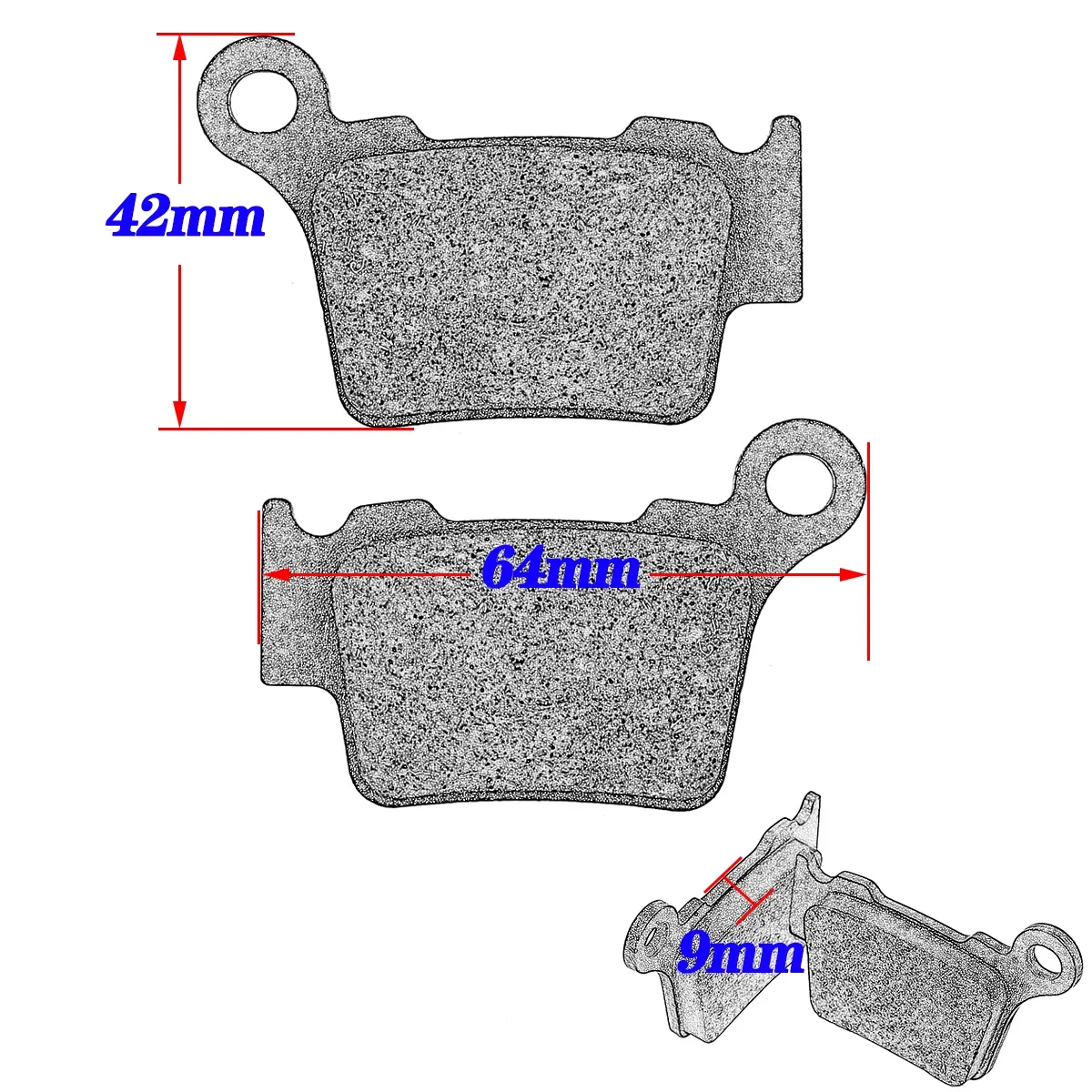 Motorcycle Front & Rear Brake Pads For KTM EXC EXCF SX SXF XC XCF XCWF Tpi 85 125 250 300 350 450 2003-2023 Enduro Dirt Pit Bike view 5