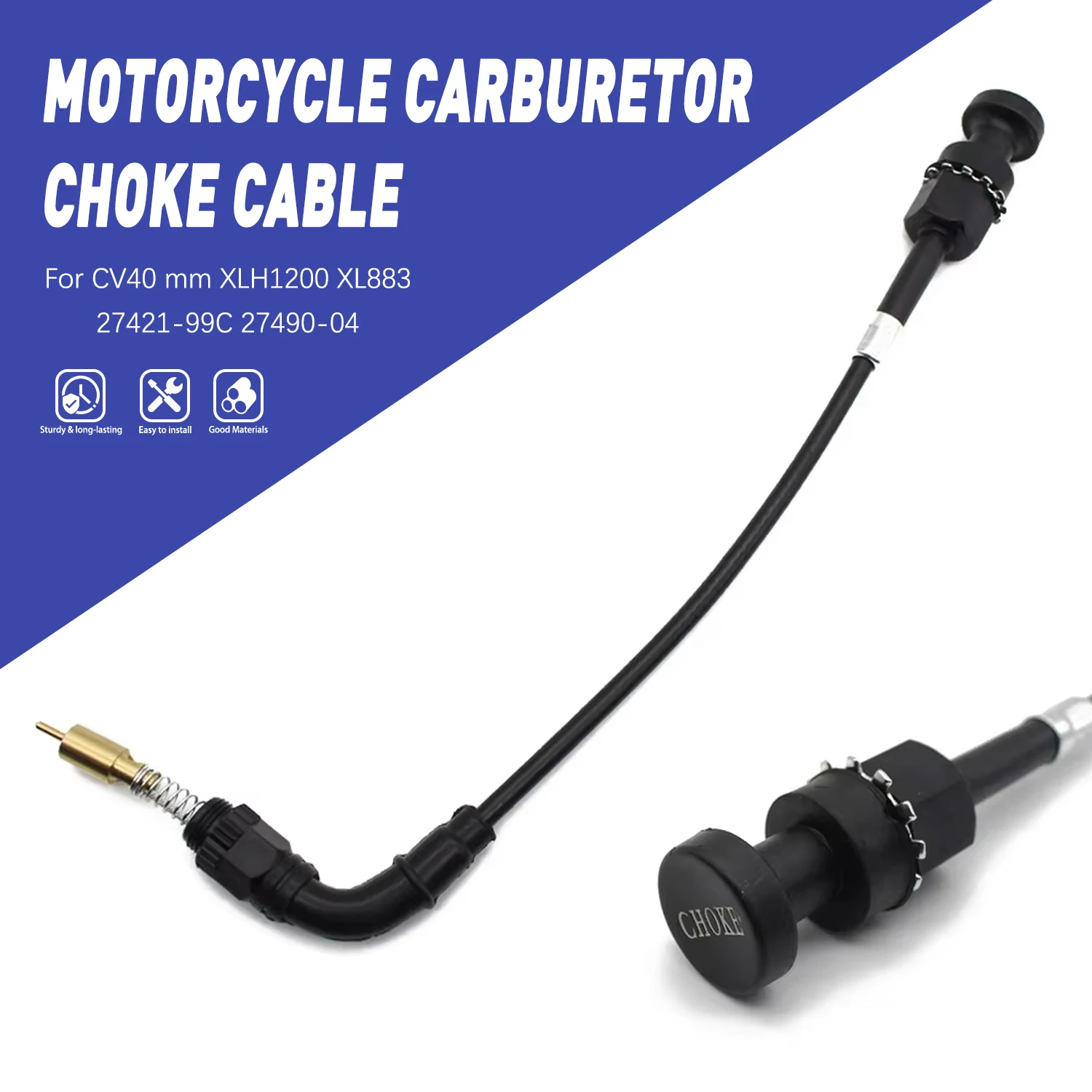 Motorcycle Carburetor Choke Cable 27421-99C for CV40 883 1200 XL883 Xlh1200