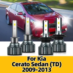 Auto Car Headlight LED Light 6500K 12V 20000LM Bulbs Turbo Headlamps with Fan For Kia Cerato Sedan (TD) 2009 2010 2011 2012 2013