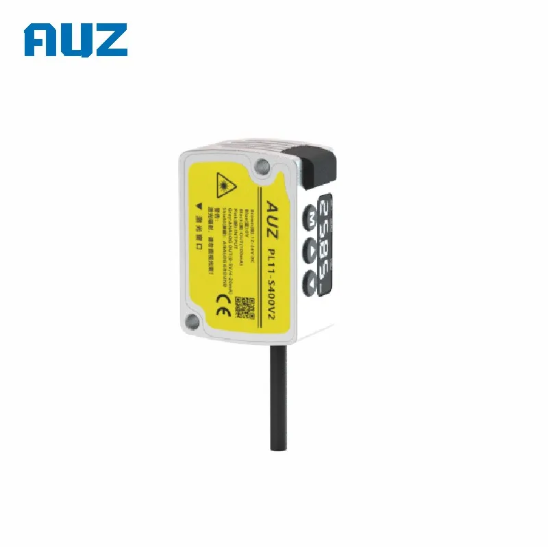 AUZ PL11-S Series Diffuse Reflection CMOS Displacement Sensor Switch Analog and RS-485 Outputs