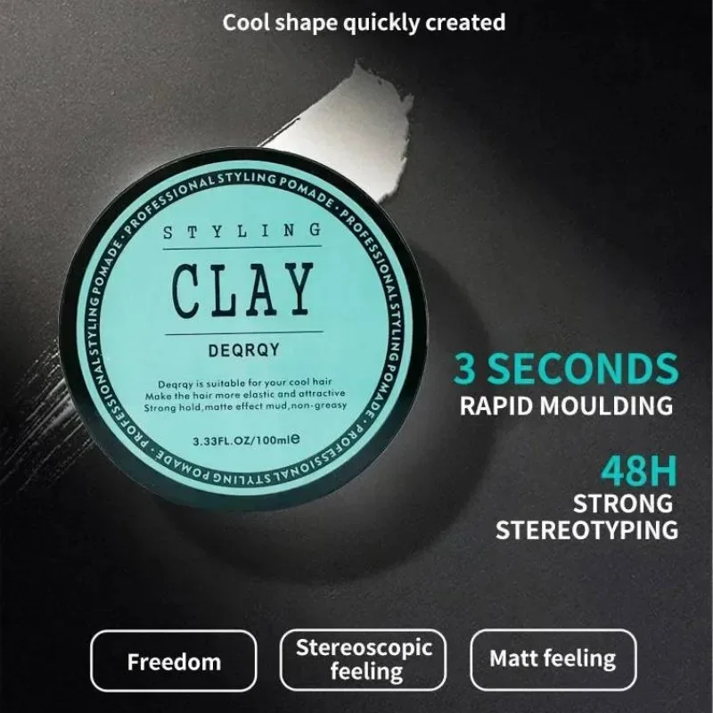 شمع شعر غير لامع من طين الشعر للرجال، ملمس قوي وطويل الأمد، شمع شعر معطر 100 جرام Cera Para Cabello Hombre