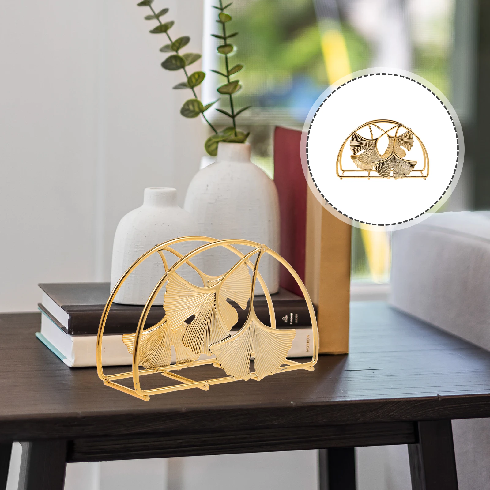 

Napkin Holder Storage Rack for Table Dinner Party Bathroom Banquet Bar Home Metal Wrought Practical