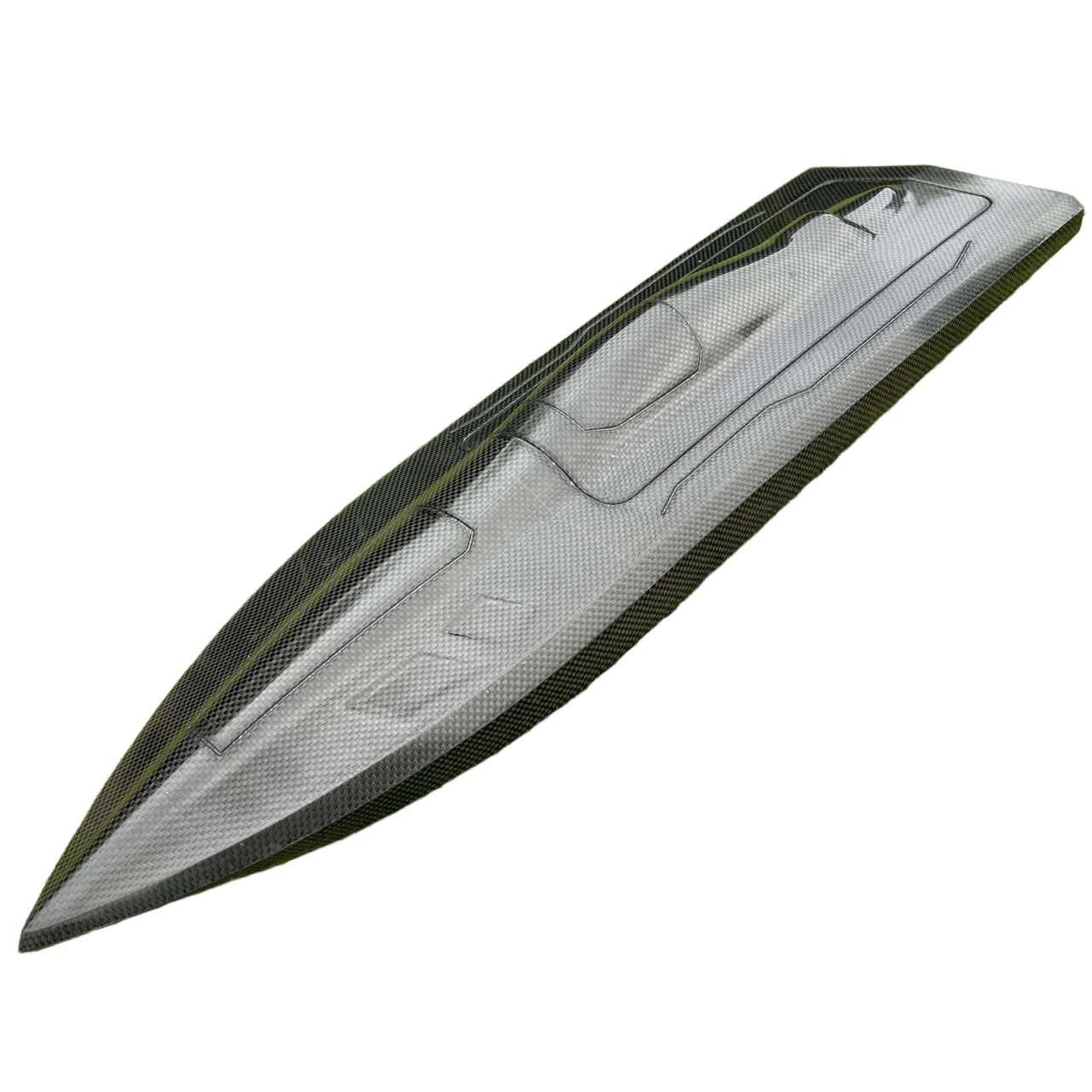 

L650-W195-H118mm Новая версия корпуса мини-о-лодки из углеродного волокна - вакуумная формованная для соревнований RC-скоростных катеров