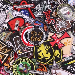 10/20/30/40/50PCS Random Mixed Hiphop Embroidery Patches For Clothing Iron On Thermoadhesive Patches For Hat Sewing Stickers