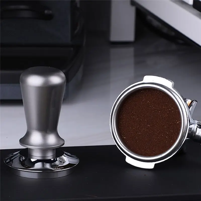 A47T Constant Pressure Coffee Tamper 58MM Espresso Distributor Stainless Steel Force Powder Hammer Coffee Tools