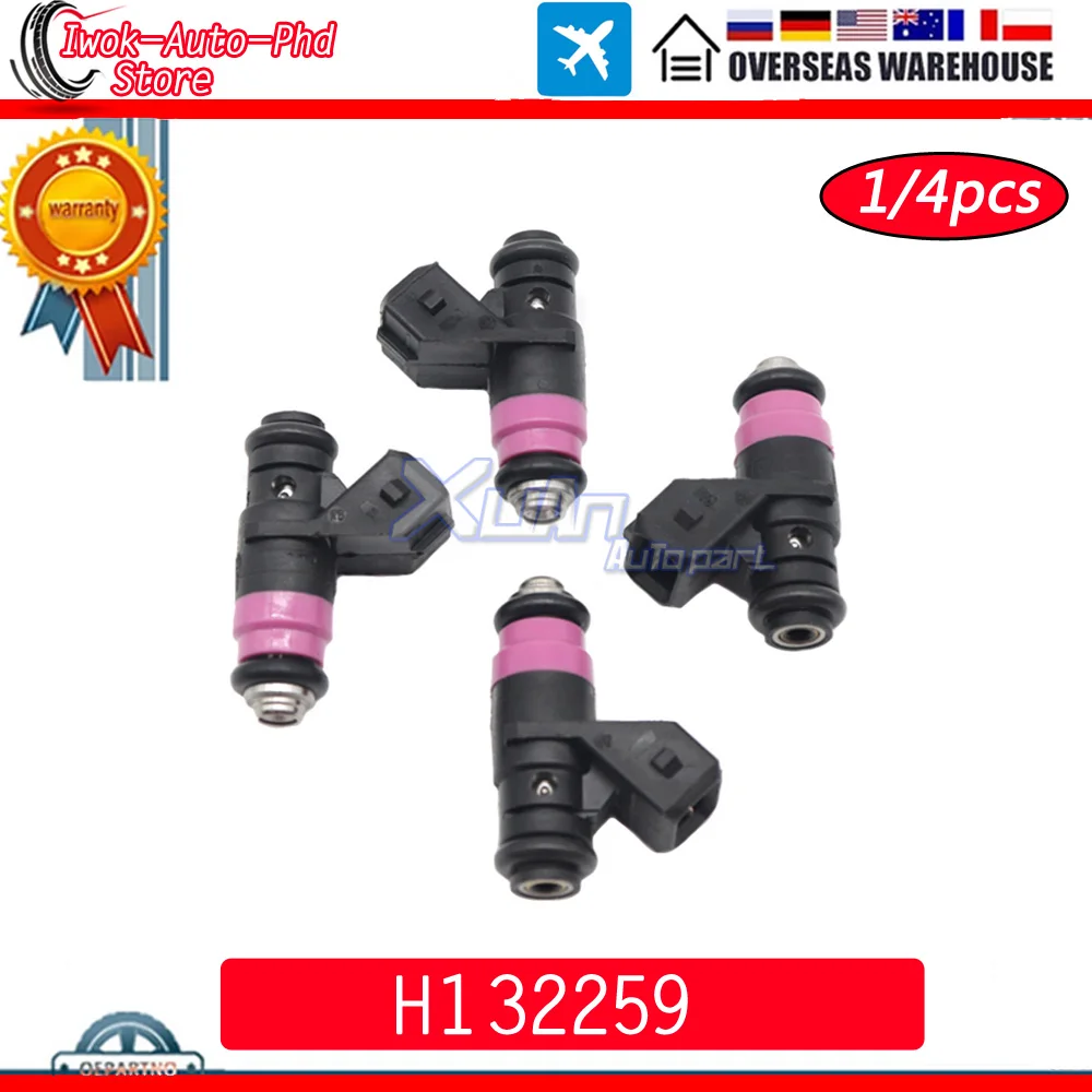 H132259 Car Petrol Fuel Injector Nozzle for Renault Clio 3 Laguna Megane Scenic 2 3 1.4 1.6L 16v 8200132259 8200505191