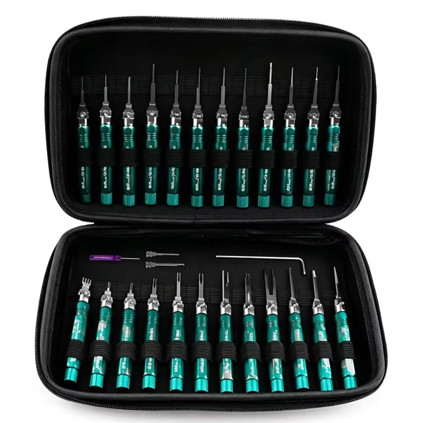 27 Piece Automotive Needle Puller Terminal Pointed Double-Needle Wire Harness Plug Extraction and Pushing Needle Kit ST5284-1