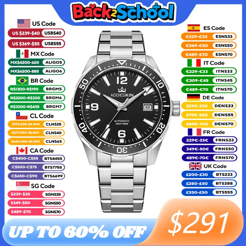 Luxury Watch Grade - AddiesKin K009 Orologio da Uomo con