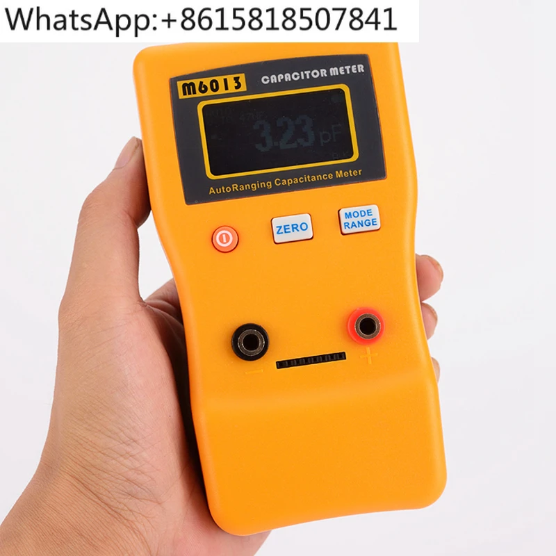 

Capacitance meter M6013 high-precision 1% digital small automatic range tester 1pF-470mF special model