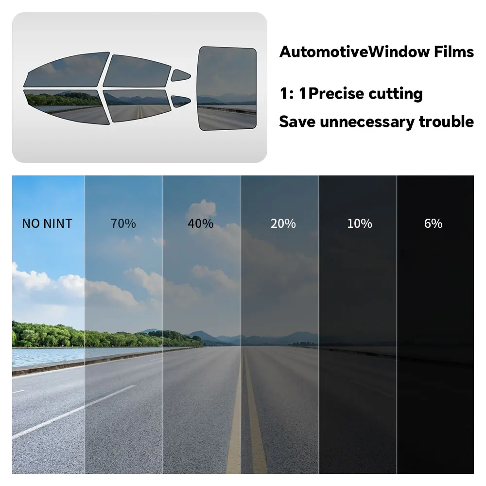 PFCC-Película de tinte de privacidad para ventana de coche precortada, pegatina automática para Tesla Model 3 2020 2021 2022 2023, para Tesla Model 3 Highland 2024